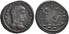 Constantine I, 307/310-337. Half Follis (Bronze, 17 mm, 1.35 g, 11 h), Rome, 313. IMP CONSTANTINVS P F AVG Bare head of Constatine I to right. Rev. GL...