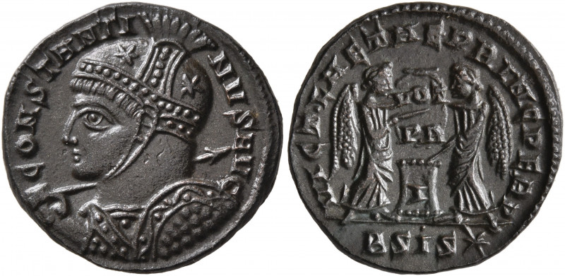 Constantine I, 307/310-337. Follis (Bronze, 19 mm, 3.00 g, 7 h), Siscia, 319-320...