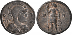 Commemorative Series, 330-354. Follis (Bronze, 15 mm, 2.00 g, 6 h), Rome, struck under Constantius II, circa 348. Helmeted, draped and cuirassed bust ...