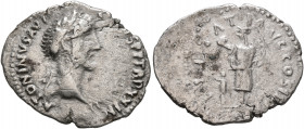 UNCERTAIN GERMANIC TRIBES, Pseudo-Imperial coinage. Early 3rd to mid 4th centuries. Denarius (Silver, 21 mm, 3.00 g, 5 h), Taman Peninsula. Stage 1, i...