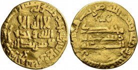 ISLAMIC, 'Abbasid Caliphate. temp. Al-Rashid, AH 170-193 / AD 786-809. Dinar (Gold, 18 mm, 4.00 g, 11 h), citing 'bab' ('gate' in Kufic) in the inner ...