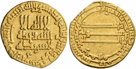 ISLAMIC, 'Abbasid Caliphate. temp. Al-Rashid, AH 170-193 / AD 786-809. Dinar (Gold, 19 mm, 4.08 g, 7 h), citing 'Mimma Amira bihi al-Amir al-Amin Muha...