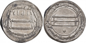 ISLAMIC, 'Abbasid Caliphate. temp. Al-Rashid, AH 170-193 / AD 786-809. Dirham (Silver, 25 mm, 3.00 g, 6 h), al-Muhammadiya, AH 188 = AD 804. SICA III,...