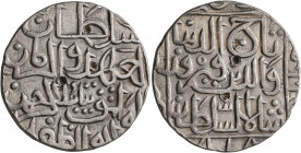 INDIA, Islamic Sultanates. Bahmani. Taj al-Din Firuz Shah, AH 800-825 / AD1397-1422. Tanka (Silver, 28 mm, 11.00 g, 5 h), Hadrat Ahsanabad , AH 818 = ...