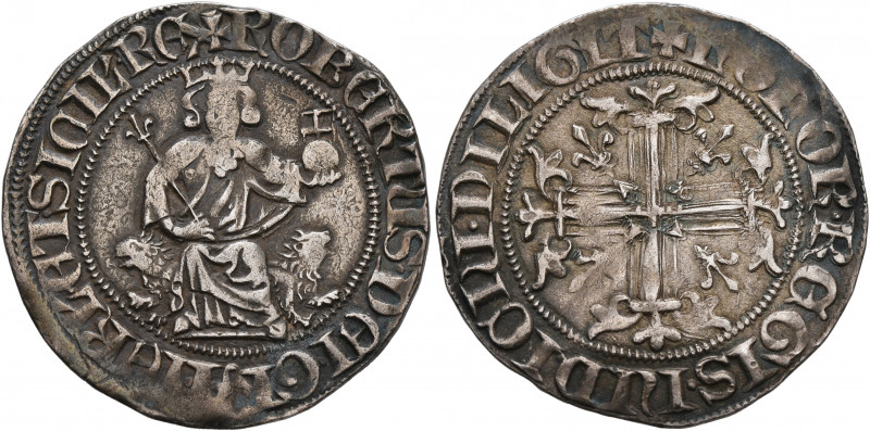 ITALY. Napoli (Regno). Roberto I il Saggio (the Wise) d'Angiò, 1309-1343. Giglia...