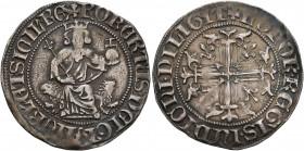 ITALY. Napoli (Regno). Roberto I il Saggio (the Wise) d'Angiò, 1309-1343. Gigliato (Silver, 27 mm, 3.91 g, 4 h), Napoli. ✠ ROBЄRTUS DЄI GRA IЄRL' ЄT S...