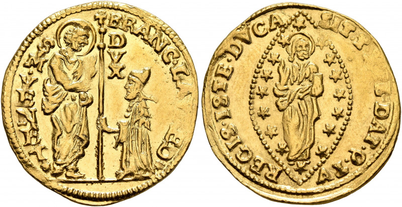 ITALY. Venezia (Venice). Francesco Loredano, 1752-1762. Zecchino (Gold, 22 mm, 3...