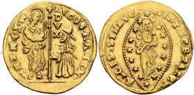 ITALY. Venezia (Venice). Ludovico Manin, 1789-1797. Zecchino (Gold, 22 mm, 3.48 g, 6 h). LVDOV•MANIN• - •S•M•VENET St. Mark standing right, holding bo...