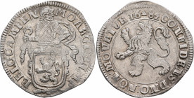 LOW COUNTRIES. Verenigde Nederlanden (United Netherlands). 1581-1795. Leeuwendaalder (Silver, 41 mm, 27.17 g, 8 h), Holland, Kampen, 1682. MO•ARG•CIV•...