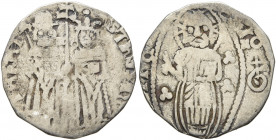 SERBIA. Stefan Uros IV Dusan, as Tsar, 1345-1355. Gros (Silver, 17 mm, 0.81 g, 4 h). StЄFA IPA ЄLЄNA IP Stefan Uroš IV standing facing on the left, ho...