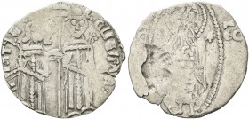 SERBIA. Stefan Uros IV Dusan, as Tsar, 1345-1355. Gros (Silver, 17 mm, 0.61 g, 1 h). IPOR STFA ELJA IPAЄ Stefan Uroš IV standing facing on the left, h...