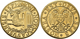 SWITZERLAND. Schweizerische Eidgenossenschaft (Swiss Confederation). 1848-present. Medal (Gold, 21 mm, 5.00 g, 12 h), 20th century 'restrike' based on...