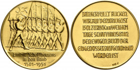 SWITZERLAND. Schweizerische Eidgenossenschaft (Swiss Confederation). 1848-present. Medal (Gold, 30 mm, 17.49 g, 12 h), on the 450th anniversary of the...