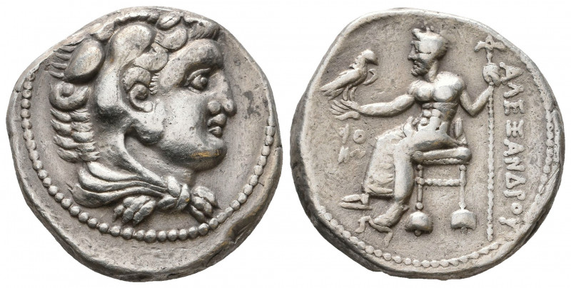 KINGS of MACEDON. Alexander III ‘the Great’. 336-323 BC. AR . Sidon mint. Dated ...