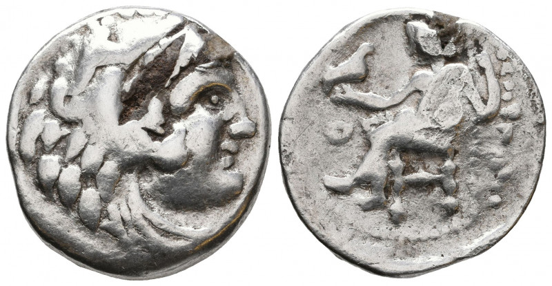 In the name of Alexander III ‘The Great’. AR . Uncertain Greek or Macedonian min...