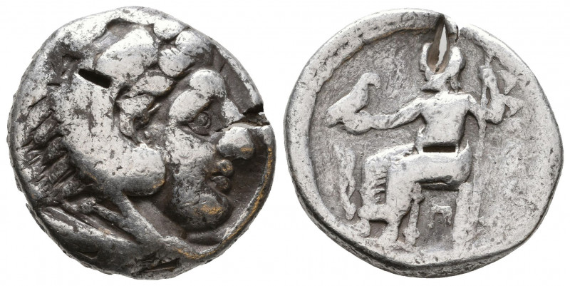 In the name of Alexander III ‘The Great’. AR . Uncertain mint (maybe Colophon), ...