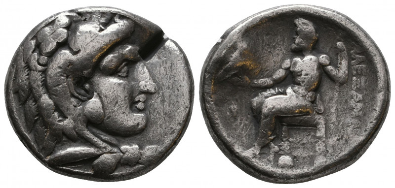 In the name of Alexander III ‘The Great’. AR . Uncertain mint, circa 325-310 BC....
