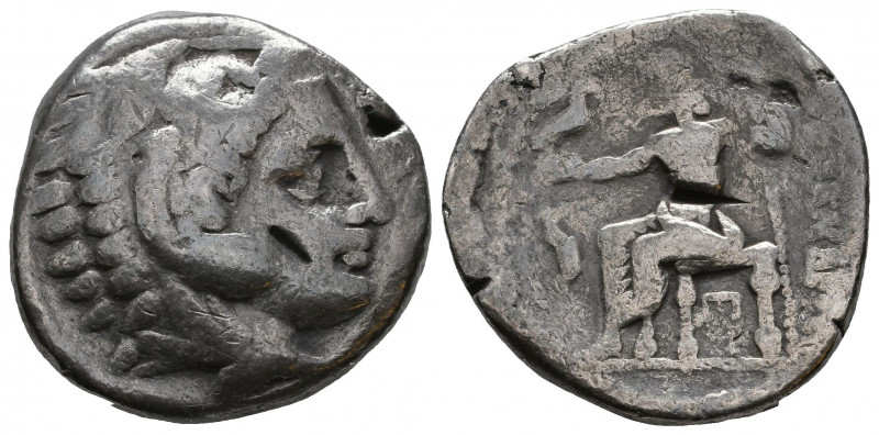In the name of Alexander III ‘The Great’. AR . Uncertain mint, circa 325-310 BC....