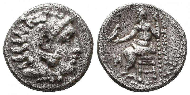 Alexander III the Great (336-323 BC). AR drachm . Miletus, 325-323 BC. Head of H...