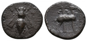 Phoenicia, Arados, AR Drachm 158-157 BC.

Condition: Very Fine

Weight: 3,7 gr
Diameter: 18,5 mm