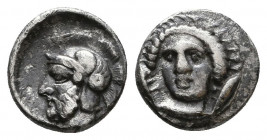 Datames, Satrap of Cilicia, 384-361/0 B.C
CILICIA. Tarsus. Datames, Satrap of Cilicia, 384-361/0 B.C. AR Obol.

Condition: Very Fine

Weight: 0,8 gr
D...