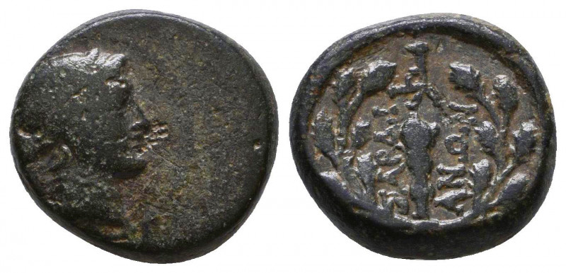 Greek Coins
LYDIA. Sardeis. Ae (2nd-1st centuries BC).
Obv: Laureate head of Apo...