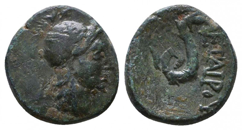 Greek
Kings of Pergamon, Philetairos (282-263). Æ . Helmeted head of Athena r. R...