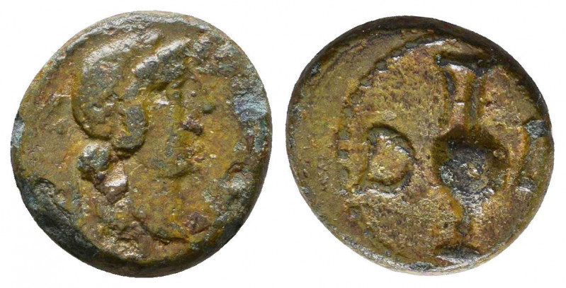 Troas, Larissa(?), Æ16. Circa 3rd century BC.

Condition: Very Fine

Weight: 2,7...