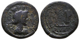 Pseudo-autonomous (3rd century). AE

Condition: Very Fine

Weight: 5,6 gr
Diameter: 18 mm
