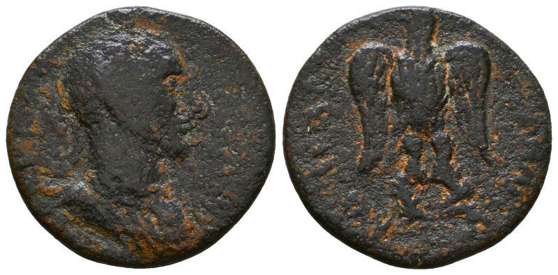 Cilicia, Antiochia ad Cragum, Caracalla or Elagabalus. Obv: laureate, draped and...