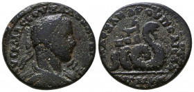 Cilicia. Aigeai. Severus Alexander AD 222-235. Dated CY 277=AD 230/1 Bronze Æ . AV KAI M AVP CЄVH AΛЄΞANΔΡOC, laureate, draped and cuirassed bust righ...
