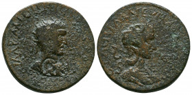 CILICIA. Mallos. Philip I the Arab (244-249). Ae.
Obv: IMP M IVL PHILIPPVM AVG.
Radiate, draped and cuirassed bust right; c/m: wreath within incuse ci...