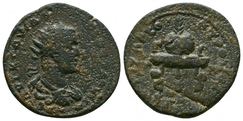 Cilicia, Anazarbus. Valerian I. A.D. 253-260. AE . Dated year 272 (253/254 A.D.)...