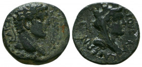 CILICIA. Anazarbus? Claudius (41-54). Ae Hemiassarion. Dated RY 3 (43/4). Obv: KΛAYΔIOC KAICAP.Laureate head of Claudius right. Rev: ЄTOYC KAICAPЄΩΝ Γ...