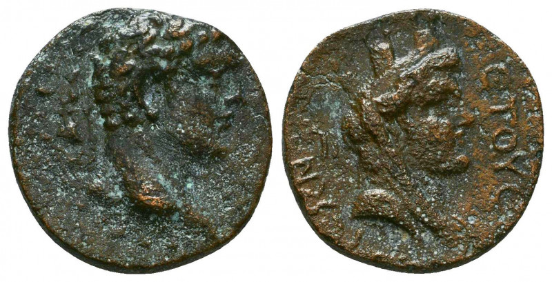 CILICIA. Anazarbus? Claudius (41-54). Ae Hemiassarion. Dated RY 3 (43/4). Obv: K...