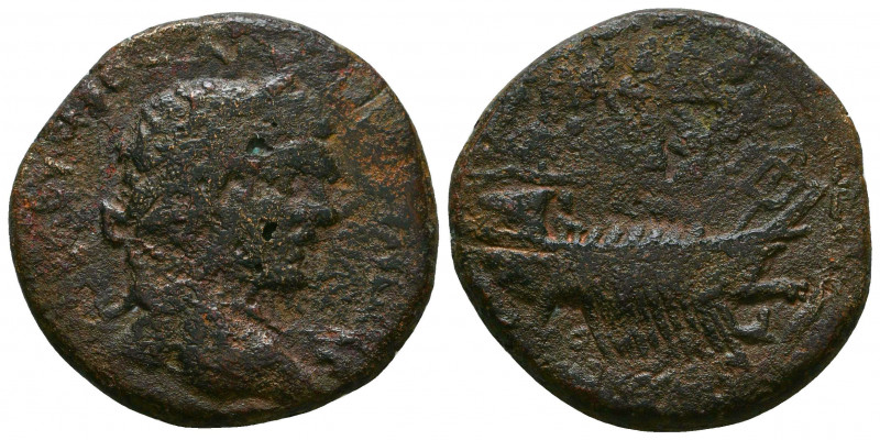 CILICIA. Aegeae. Caracalla (197-217). Ae.
Obv: ΑVΤ Κ Μ ΑV CEVHPOC ANTWNEINOC.
La...