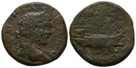 CILICIA. Aegeae. Caracalla (197-217). Ae.
Obv: ΑVΤ Κ Μ ΑV CEVHPOC ANTWNEINOC.
Laureate head right.
Rev: CΕVHΡΙΑΝΩΝ ΑΙΓΑΙEΩΝ ΑΝΤΩΝΕΙΝΟV.
Galley right.
...