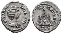 Julia Domna. Augusta, AD 193-217. AR Tridrachm (8.72 g, 12h). Caesaraea-Eusebia in Cappadocia mint. Dated RY 16 of Severus (AD 208). IOYΛIA ΔO MNA AYΓ...