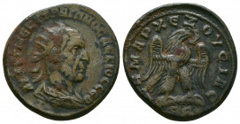 Trebonianus Gallus, AD 251-253, Billon Tetradrachm of Syria, Antioch. Diademed and cuirassed bust of Trebonianus Gallus to right. Reverse: Eagle stand...