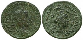 Philip II. AD 247-249. Æ Octassarion. Antioch in Syria. AVTOK K M IOYΛI ΦIΛIΠΠOC CEB, laureate, draped and cuirassed bust of Philip II, viewed from th...