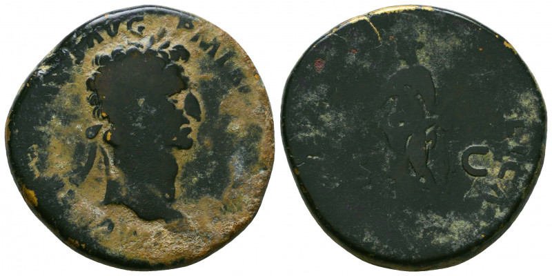 Nerva, 96-98 AD. AE As, Rome mint, struck 97 AD. 
Reference:
Condition: Very Fin...