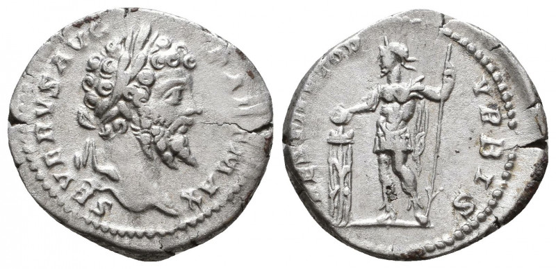 Septimius Severus. AD 193-211. AR Denarius. Rome mint. Struck AD 200-201. Laurea...