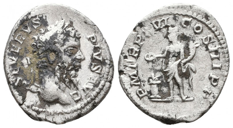 Septimius Severus AD 193-211. Struck AD 208. Rome Denarius AR. SEVERVS PIVS AVG,...