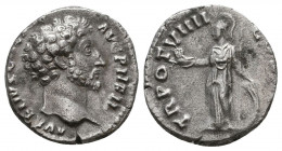 Marcus Aurelius. A.D. 161-180. AR denarius. Rome mint, struck A.D. 162-164. M ANTONINVS AVG IMP II, laureate head of Marcus Aurelius right / TR P XVII...