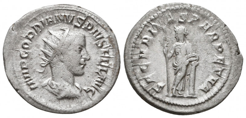 Gordian III AR Antoninianus. Rome, AD 240.
Reference:
Condition: Very Fine

Weig...