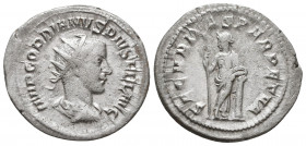 Gordian III AR Antoninianus. Rome, AD 240.
Reference:
Condition: Very Fine

Weight: 4,2 gr
Diameter: 24 mm