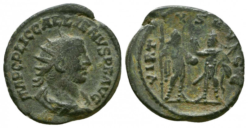Gallienus AR Antoninianus. Samosata, AD 260. IMP C P LIC GALLIENVS P F AVG, Radi...