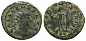Gallienus. A.D. 253-268. AE antoninianus . Asian mint, struck A.D. 260-268. GALLIENVS AVG, radiate and cuirassed bust right / IOVI CONSERVAT, Jupiter ...