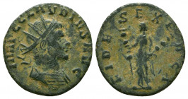 Claudius Gothicus AD 268-270. Mediolanum
Antoninianus Æ 
Reference:
Condition: Very Fine

Weight: 2,6 gr
Diameter: 19 mm