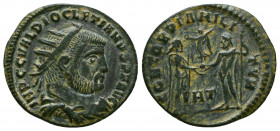 Diocletian. A.D. 284-305. AE antoninianus, struck A.D.
Reference:
Condition: Very Fine

Weight: 2,8 gr
Diameter: 19 mm